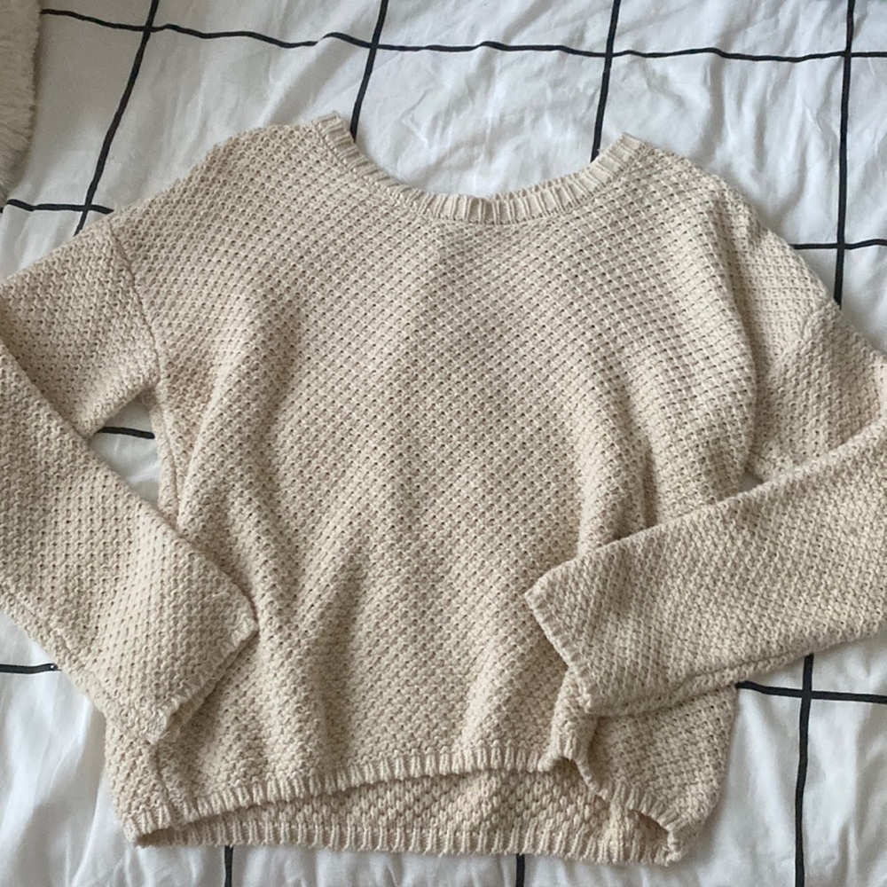beige sweater